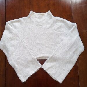 Free People Cropped Mock Neck Sweater